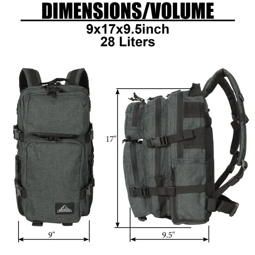 Red Rock Outdoor Gear Urban Assault Backpack 28L Concealed Carry 86-003